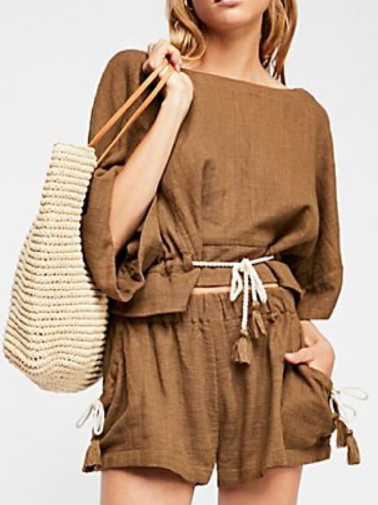 Free People Salty Air Short Set Xs